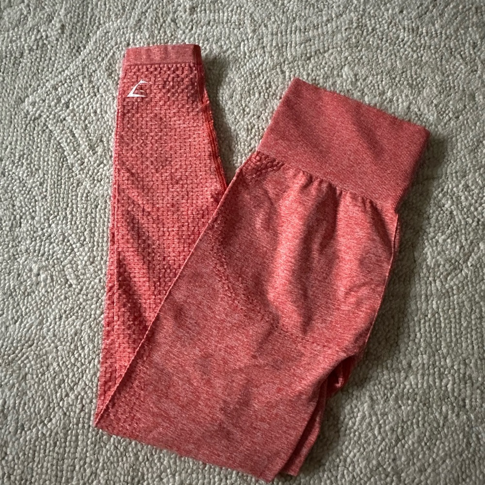 Coral Gymshark leggings